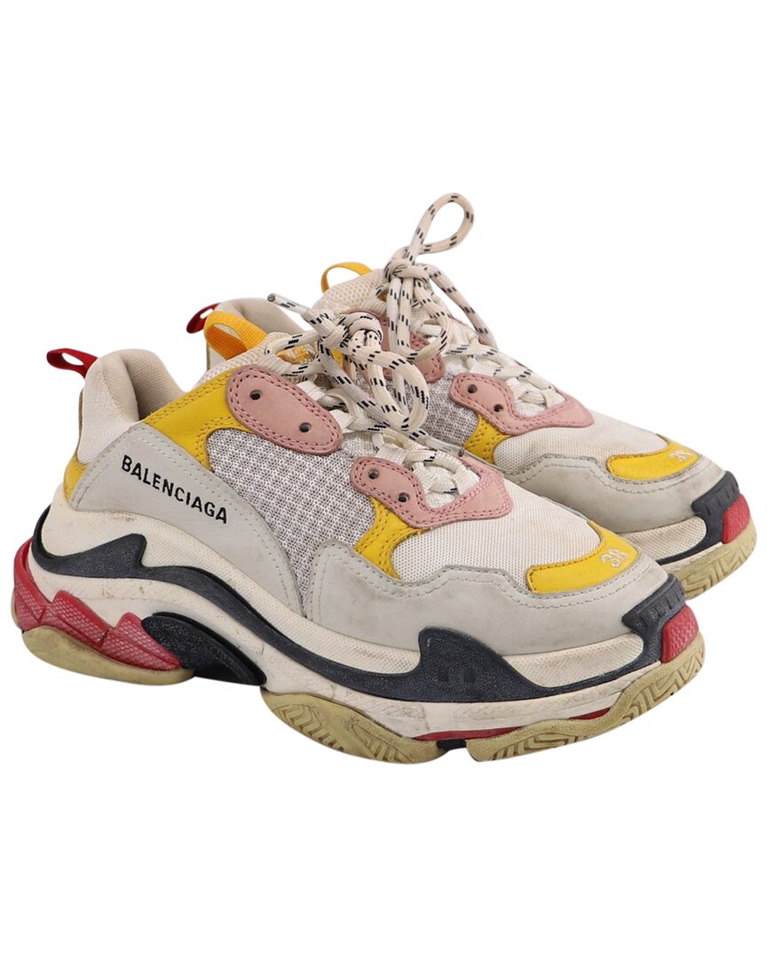 Men's Leather Triple S Sneaker (Authentic Pre-Loved)