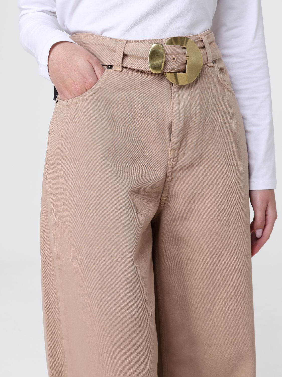 Pants Woman color Beige