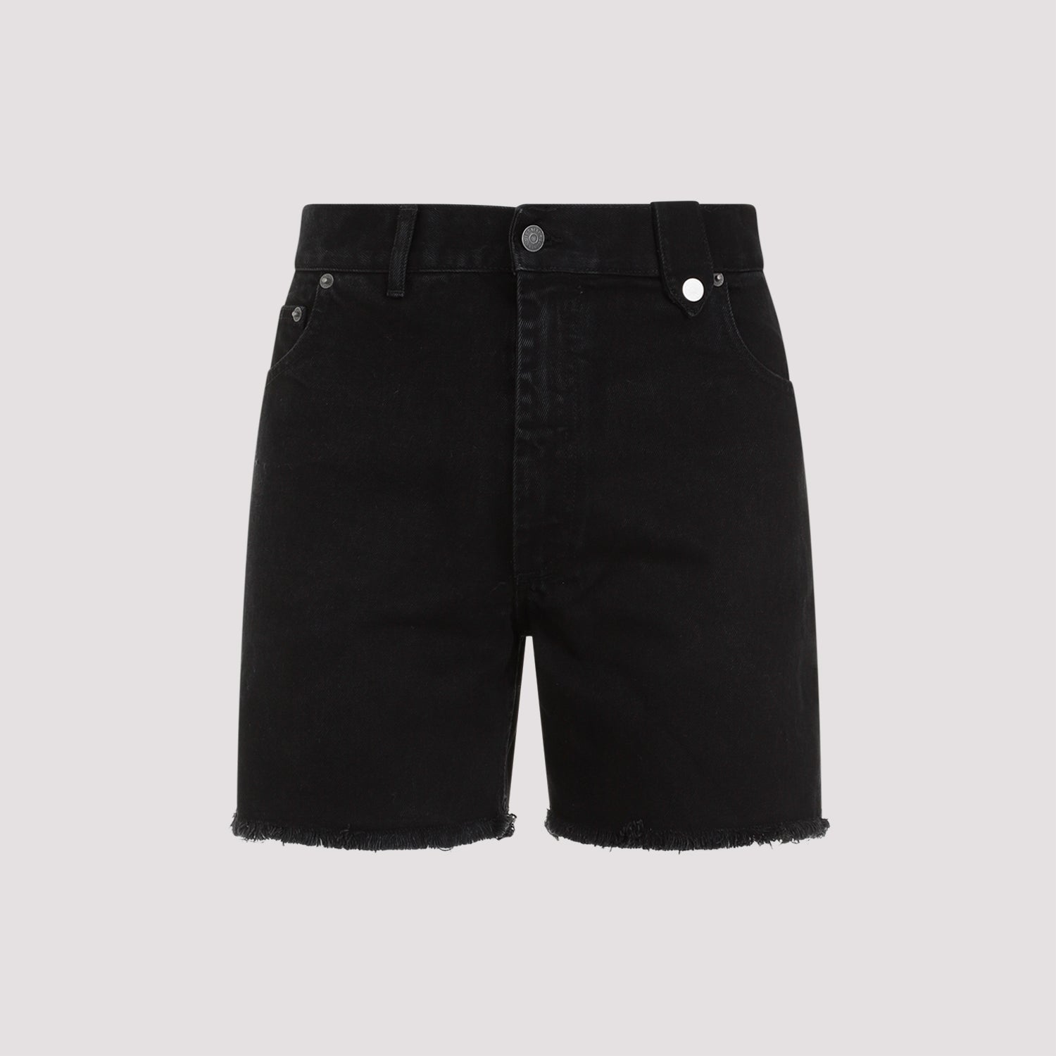 Frayed-hem Denim Shorts