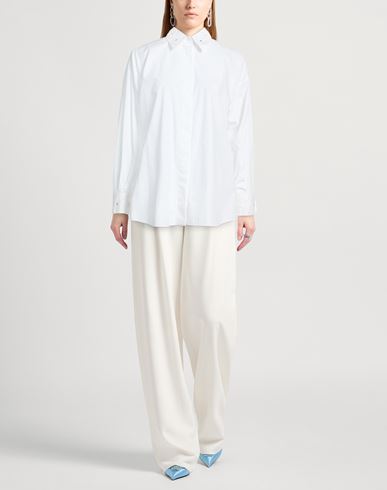 Woman Shirt White Size 4 Cotton, Glass