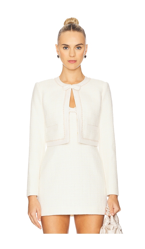 LoveShackFancy BLOUSON RALPHETTE en Cream.  8. Also en 0, 10, 12, 2