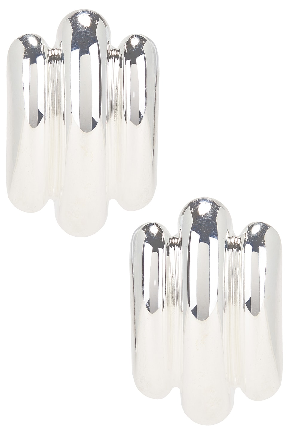 MEGA Les Tubes Earrings in Sterling Silver.  a