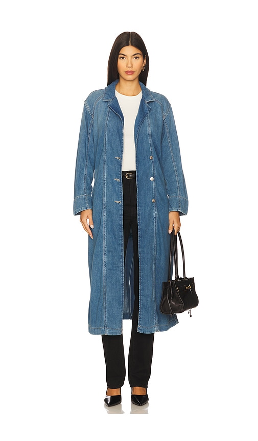 Free People x We The Free Monique Indigo Duster In Sunlight Blue in Blue. - XS also in L, M