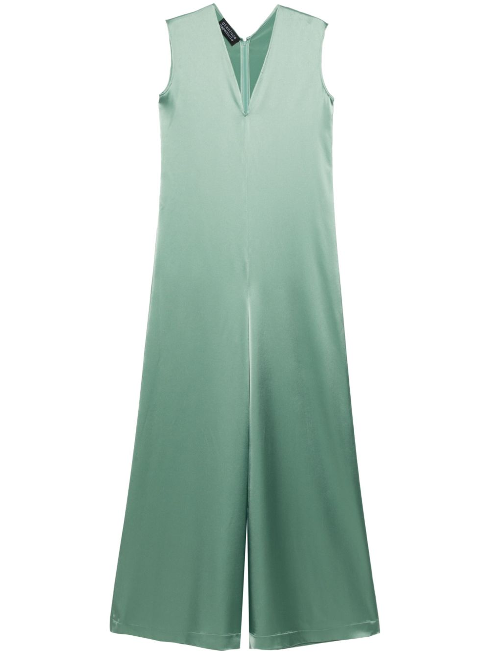 Antonia sleeveless satin jumpsuit - Green