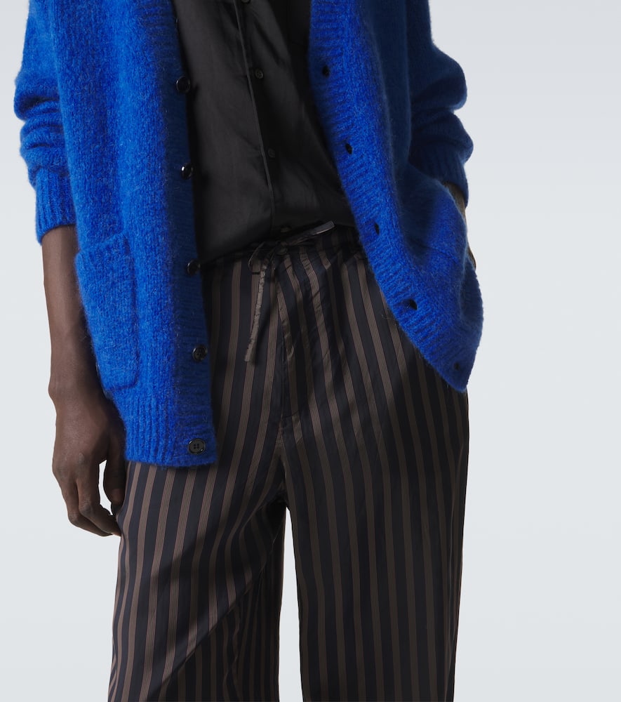Mid-rise straight pants