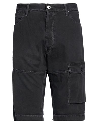 Man Shorts & Bermuda Shorts Charcoal Size 30 Cotton