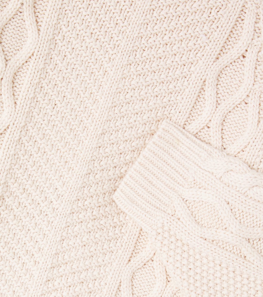 Callio cable-knit wool and cotton sweater