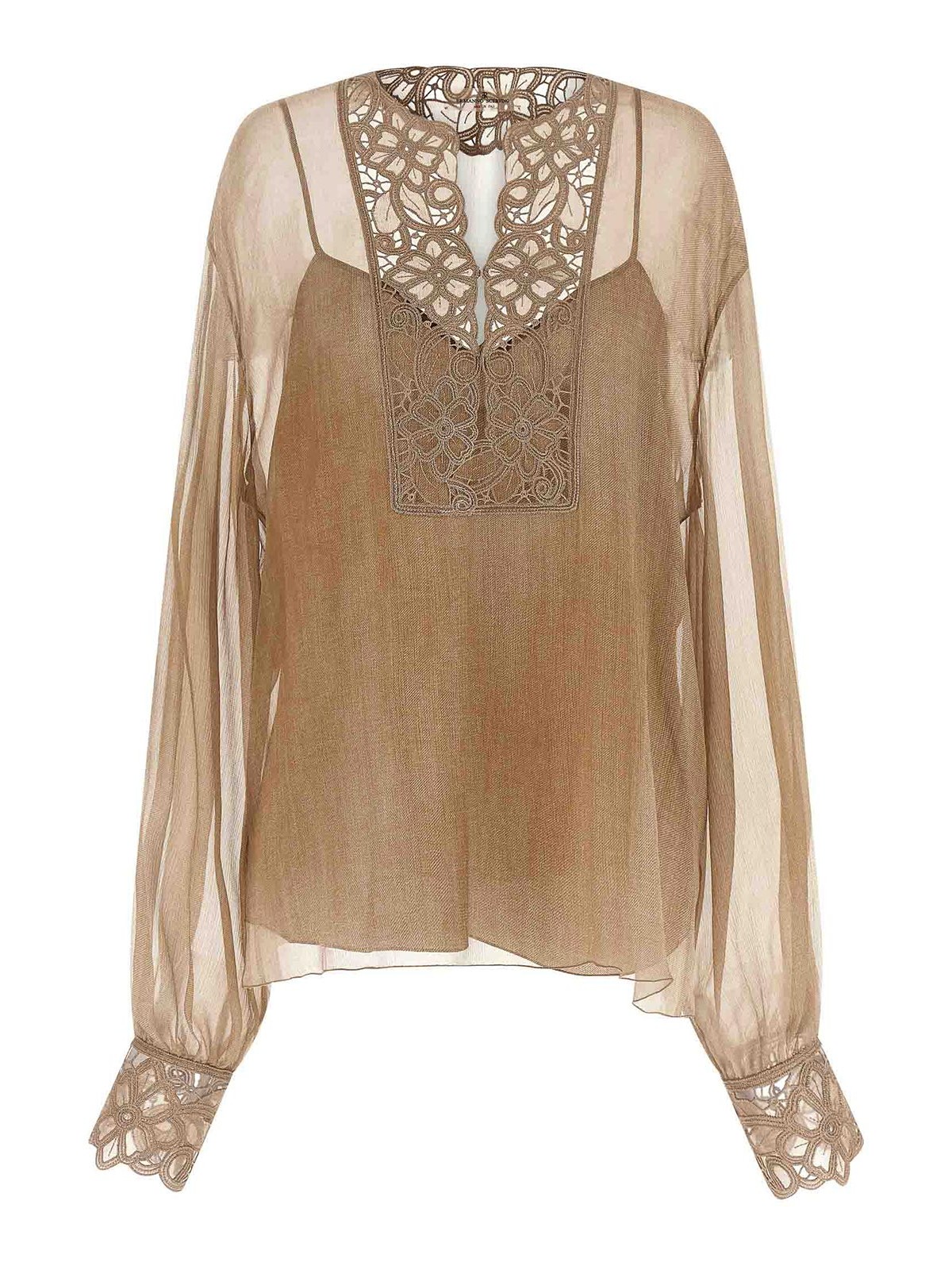 Floral Carving Blouse