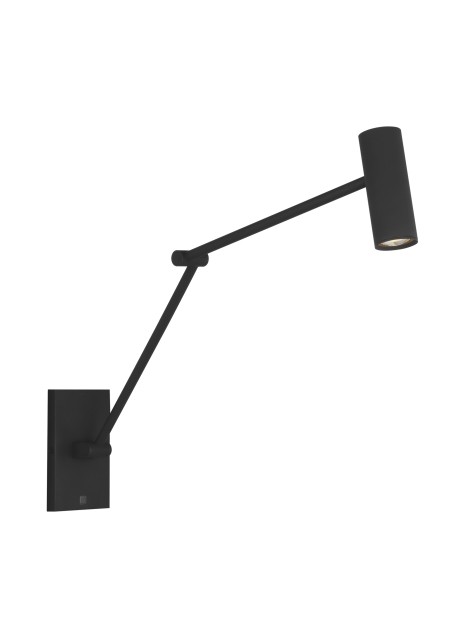 Nightshade Black LED Wall Sconce from the Ponte Collection
