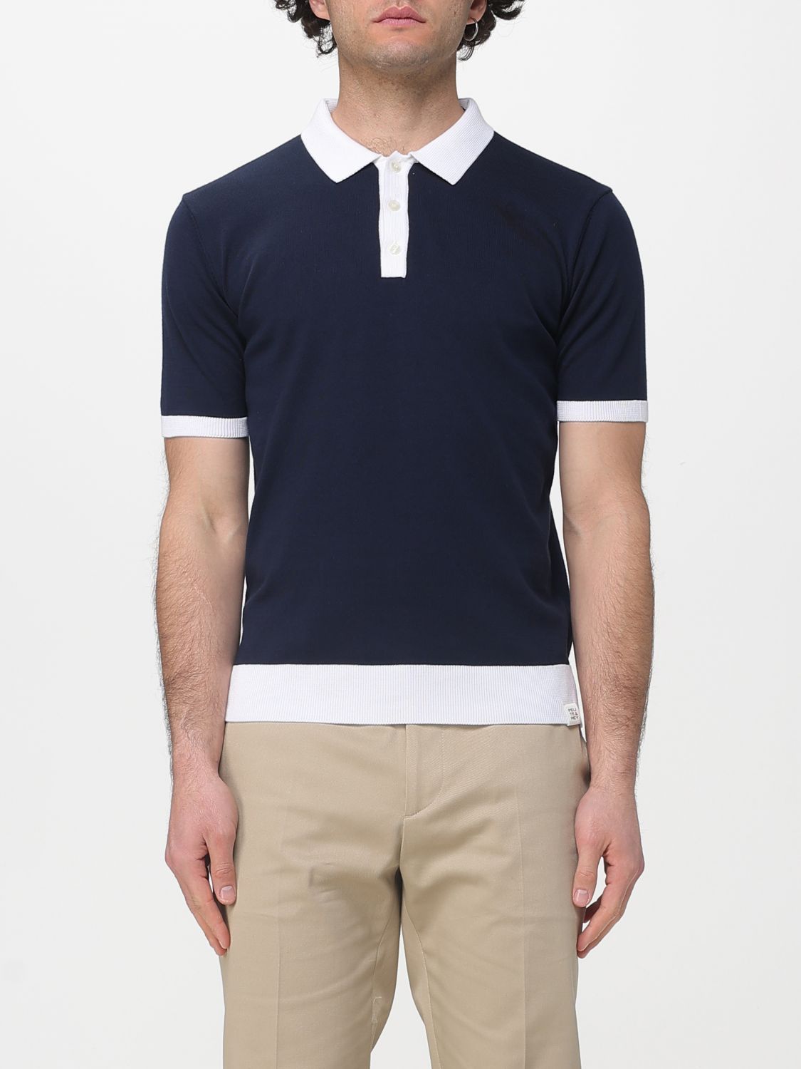 Polo Shirt Men color Blue