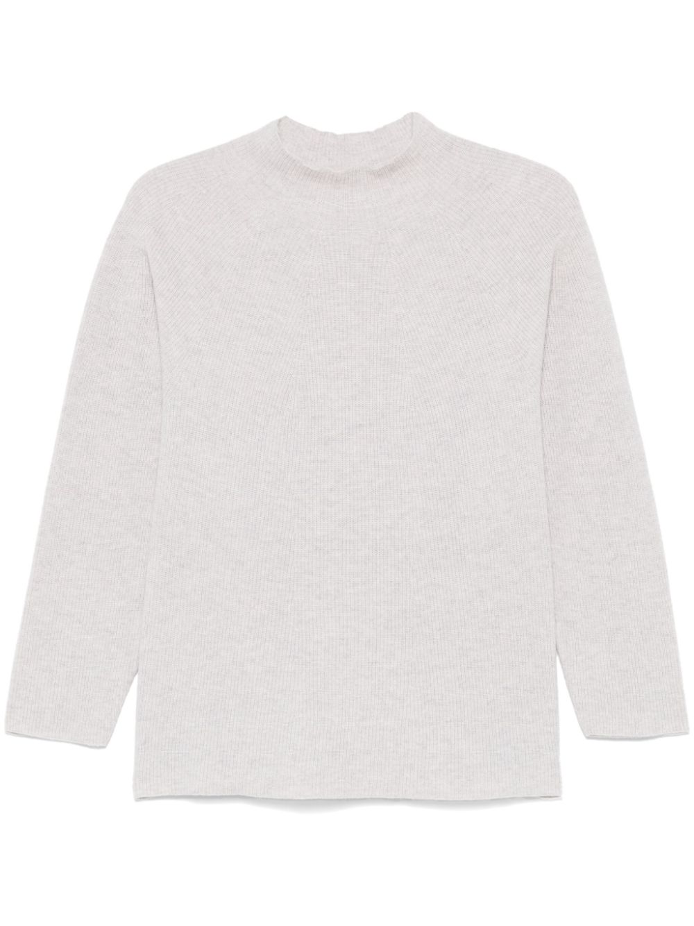 Fine-ribbed sweater - Neutrals