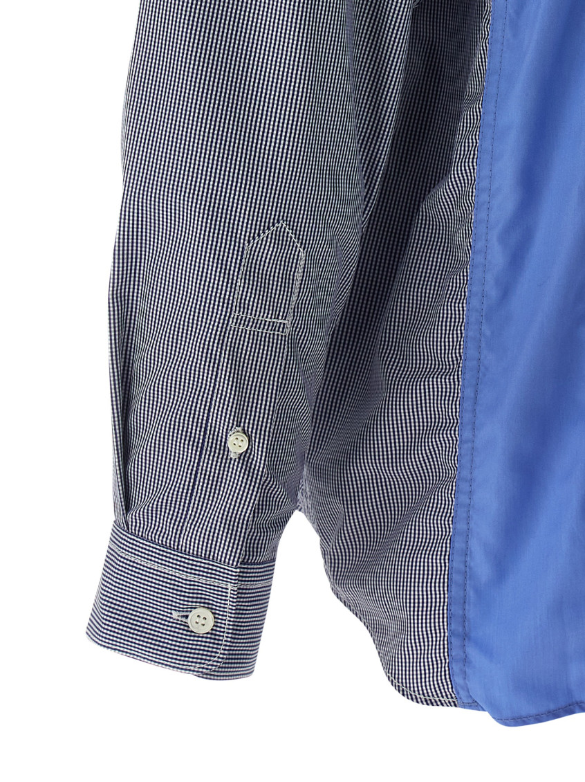 Blue Patchwork shirt