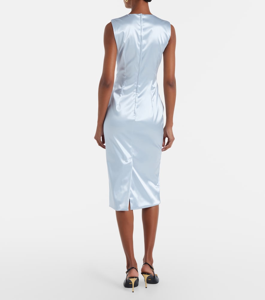 Satin midi dress