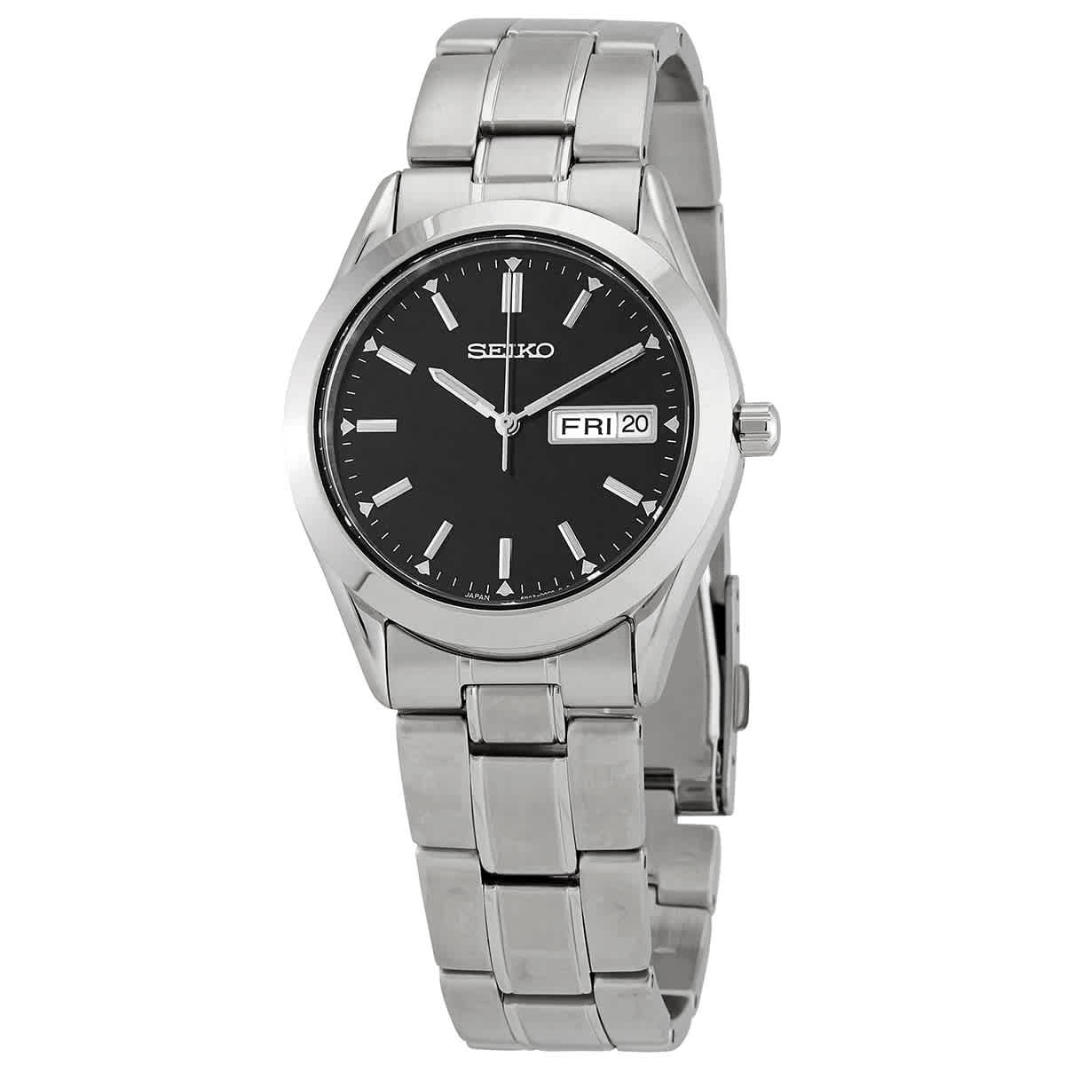 Essentials Quartz Black Dial Mens Watch SUR361