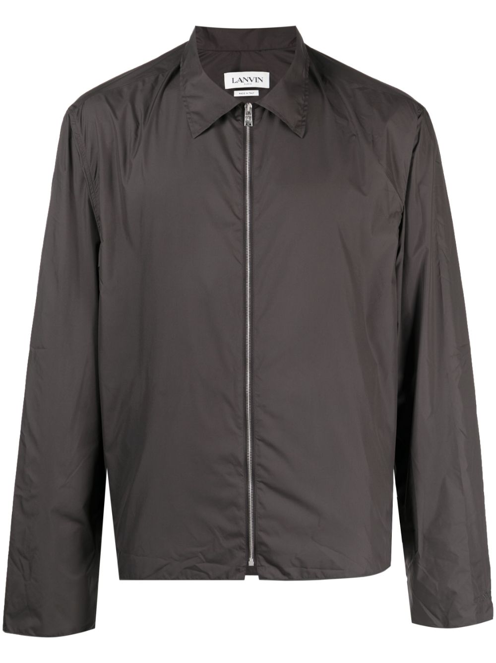 Lightweight zip-up shirt - Grey