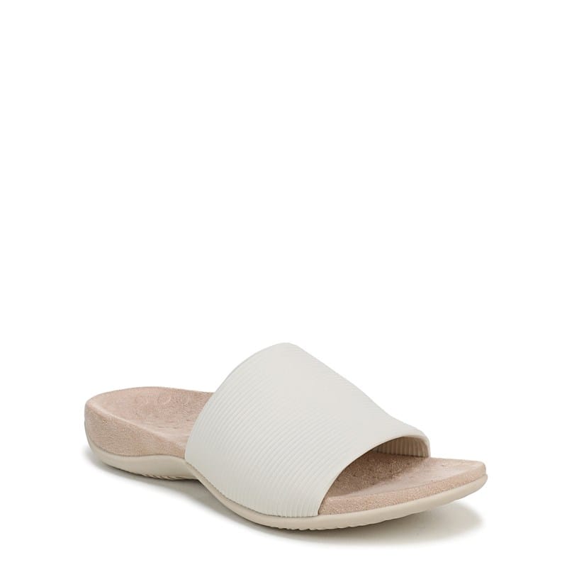 Women's Renie Stretch Knit Slide Sandals (Cream)