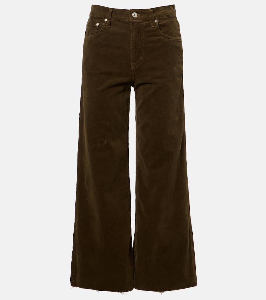 Lyra cotton corduroy wide-leg pants