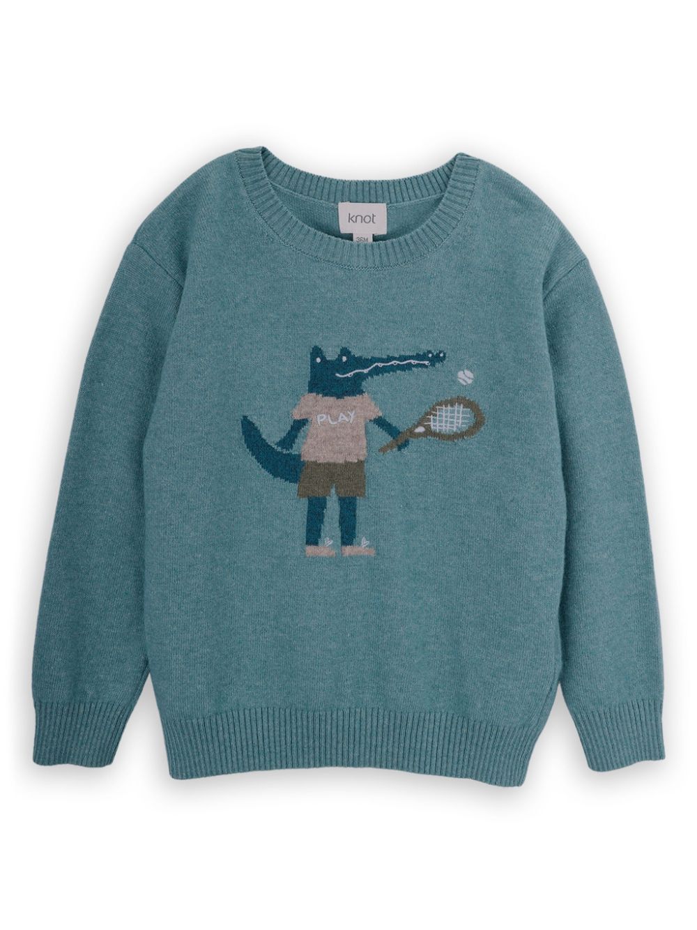 Crocodile sweater - Blue