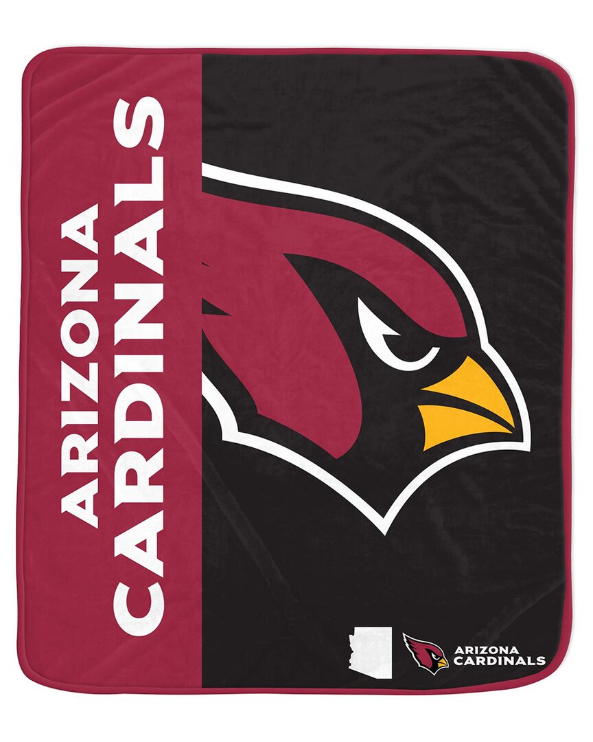 Arizona Cardinals Nfl Team Logo Soft Fleece Throw