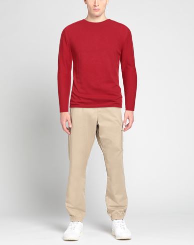 Man Sweater Red Size 36 Cotton