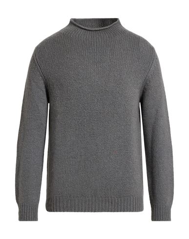 Man Turtleneck Grey Size 40 Cashmere, Virgin Wool