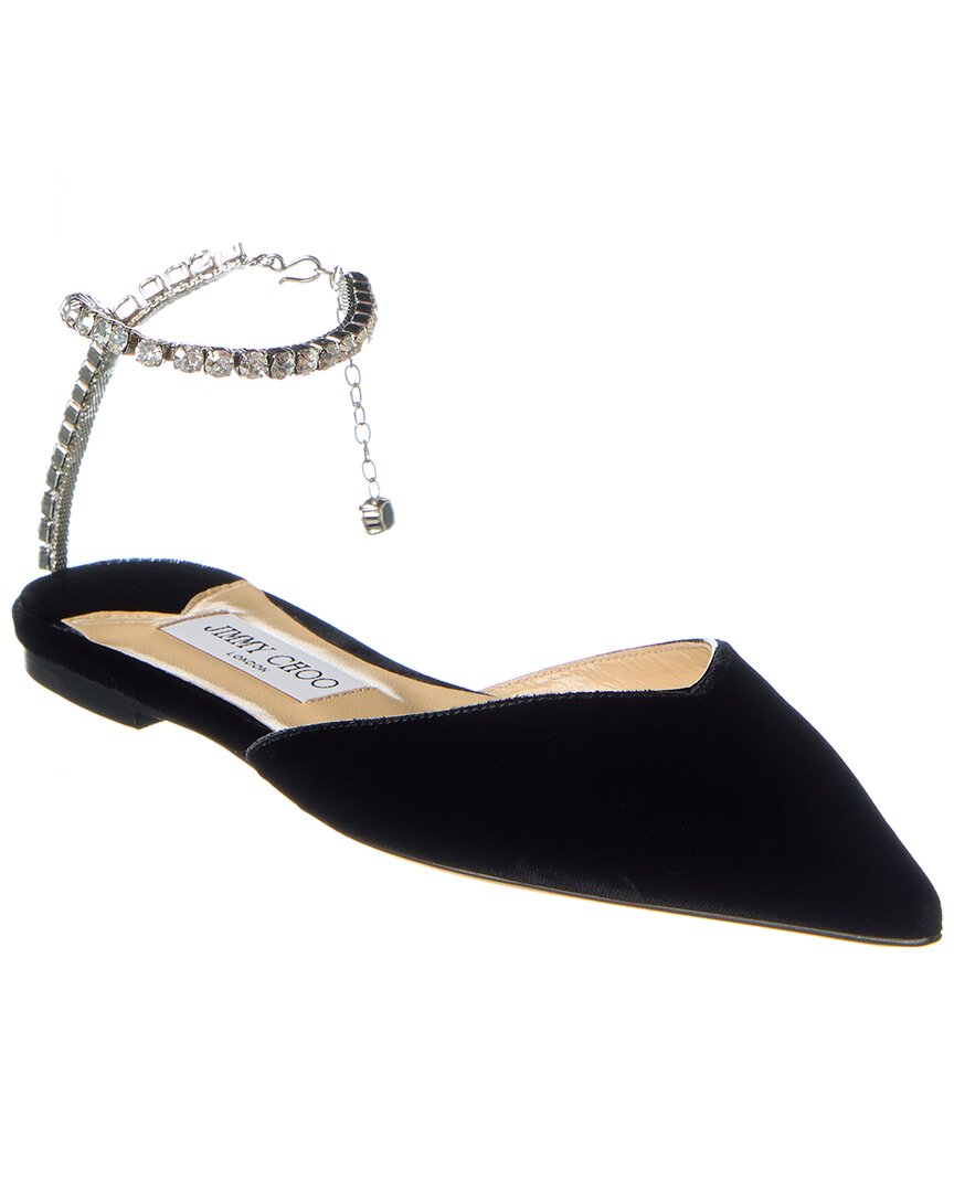 Saeda Velvet Flat