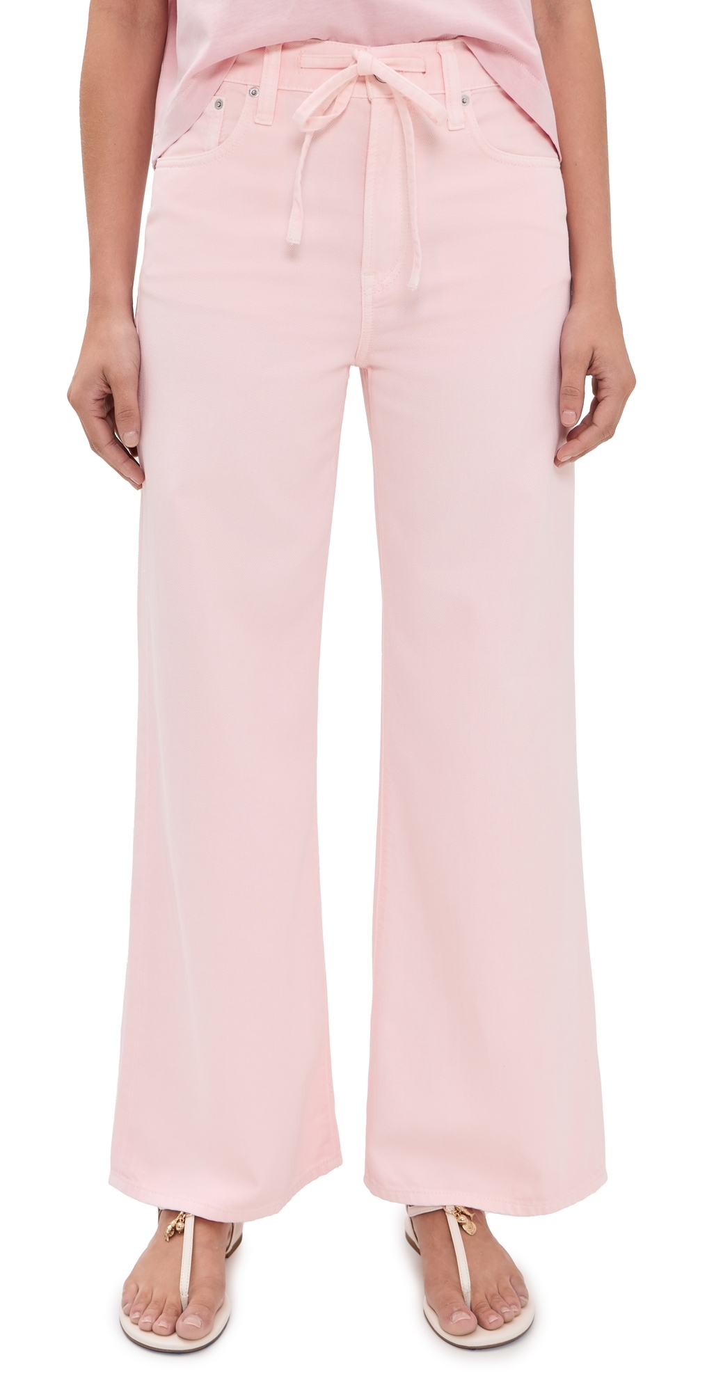 X Shopbop Ultimate Wide-Leg Jeans Pale Pink
