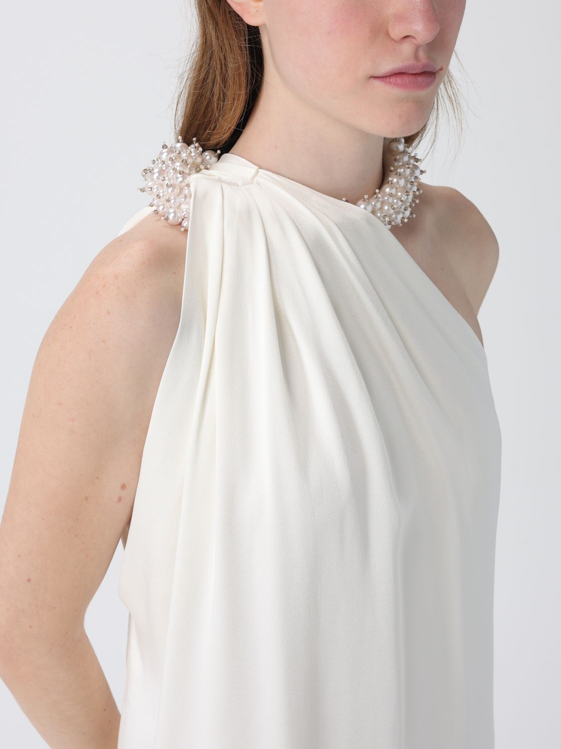 Dress Woman color Cream