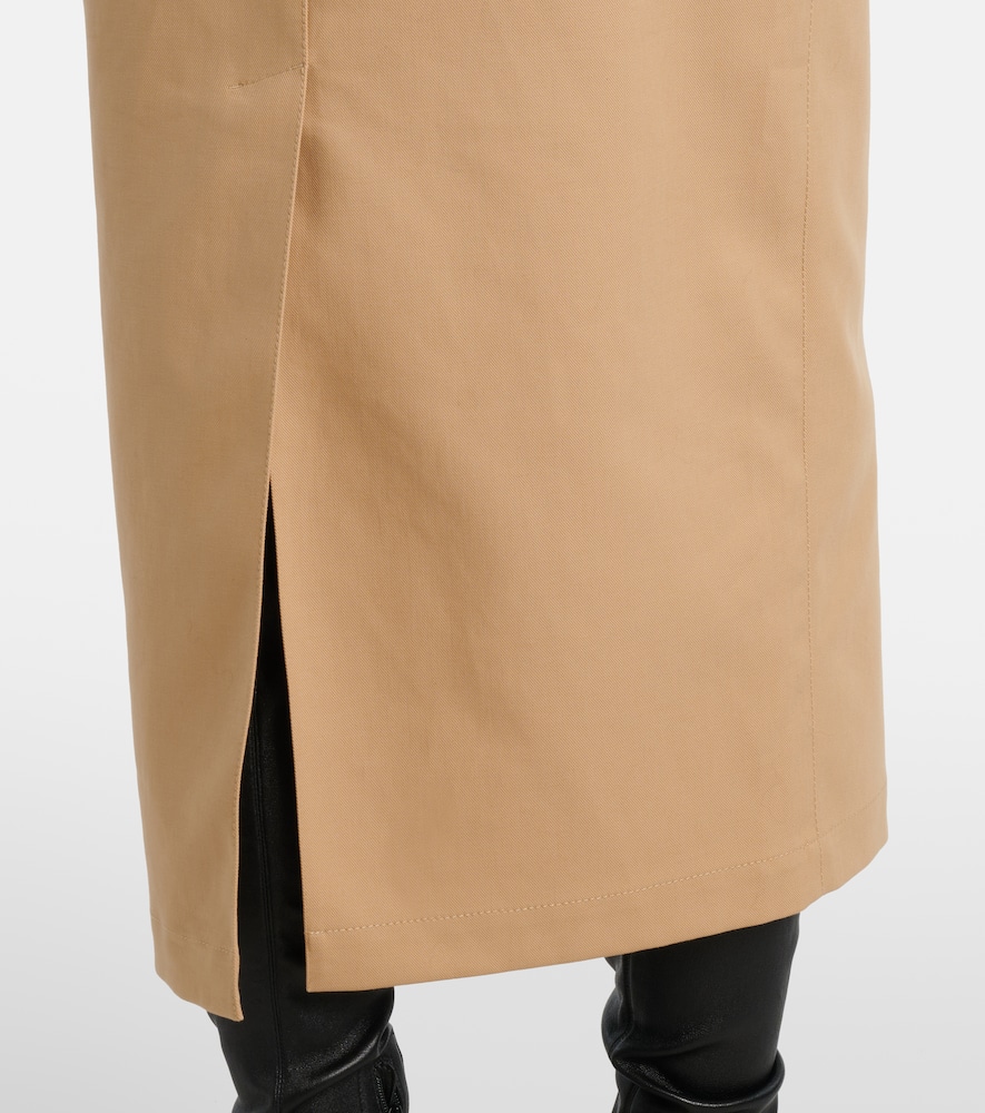 Wardrobe. NYC High-rise cotton midi skirt