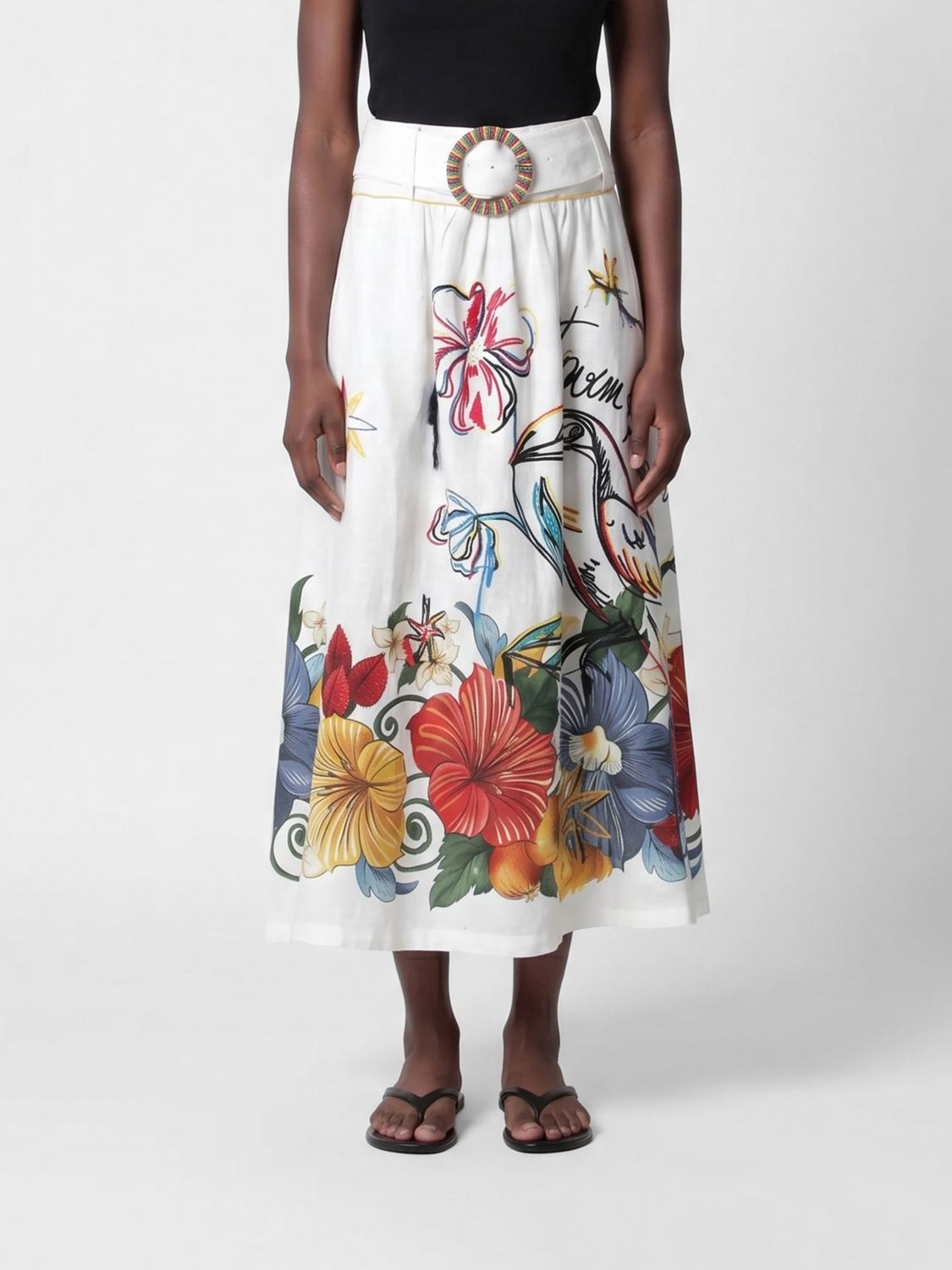 Skirt Woman color White