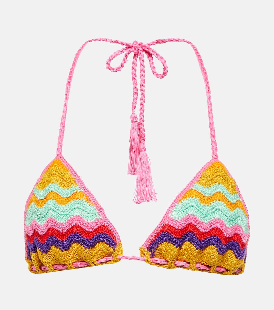 Crochet cotton bikini top