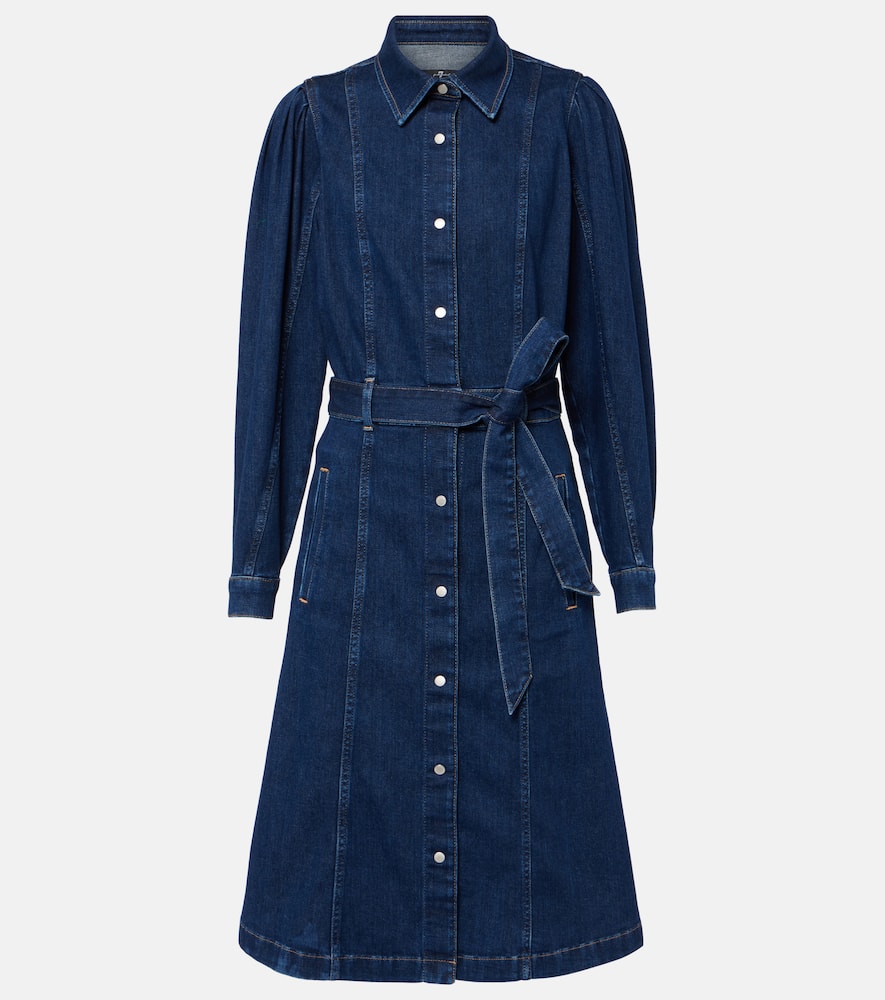 Denim midi dress