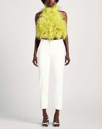 Woman Pants White Size 4 Viscose, Polyamide, Elastane