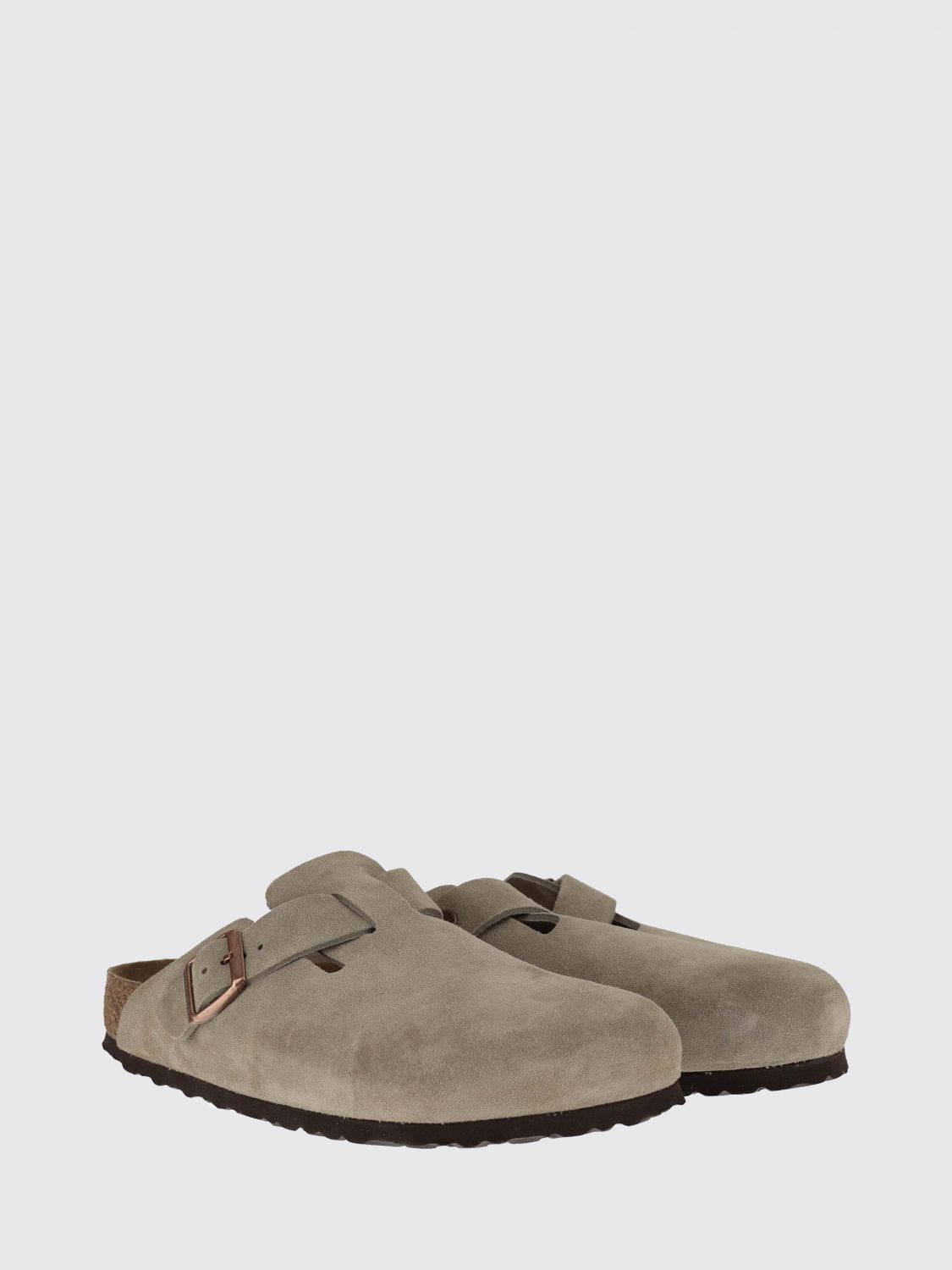 Boston suede clogs - Neutrals