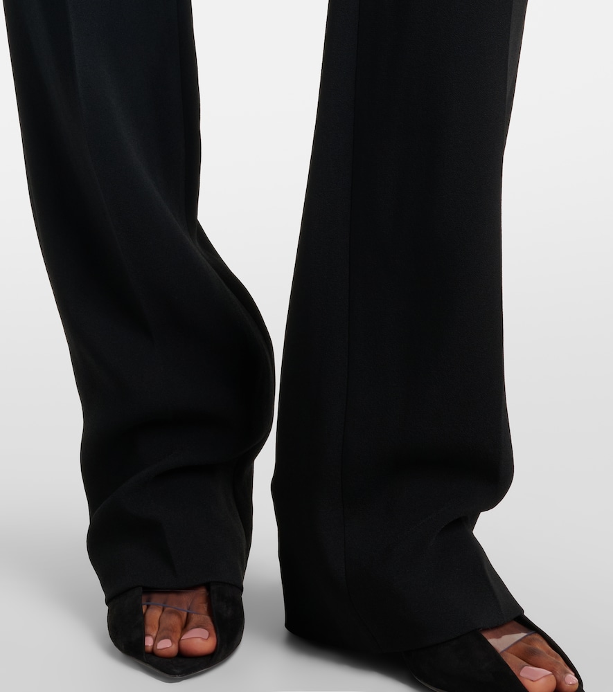 Crêpe straight pants
