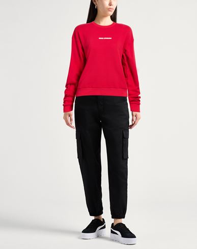 Woman Sweatshirt Red Size L Cotton