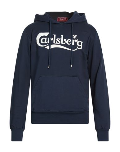 Man Sweatshirt Navy Size M Cotton