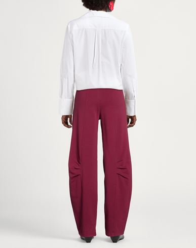 Woman Pants Burgundy Size M Organic cotton