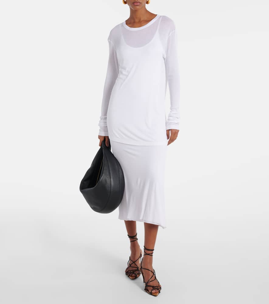Morton ribbed-knit top
