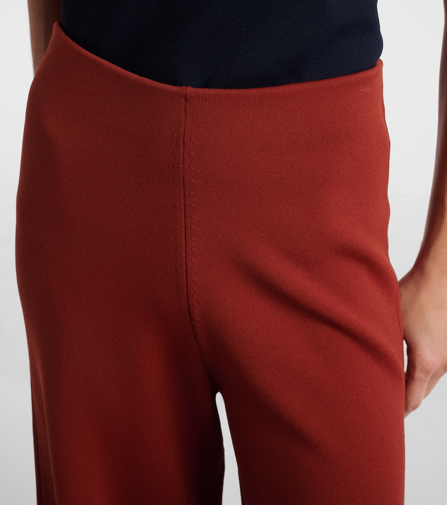 Jersey wide-leg pants