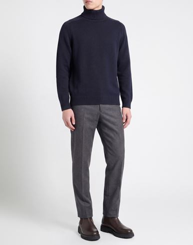 Man Turtleneck Midnight blue Size S Cotton