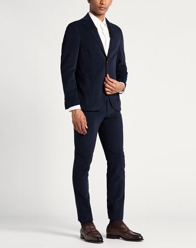 By Slowear Man Suit Midnight blue Size 38 Cotton