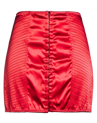 Woman Mini skirt Red Size 4 Acetate, Polyamide, Elastane
