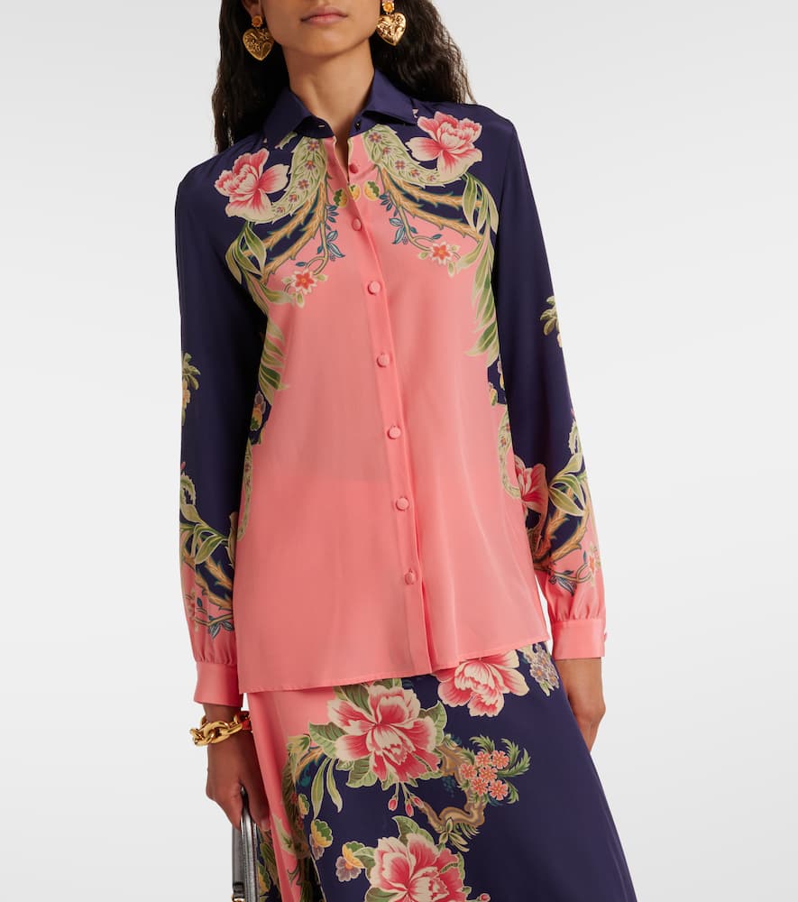 Printed silk shirt