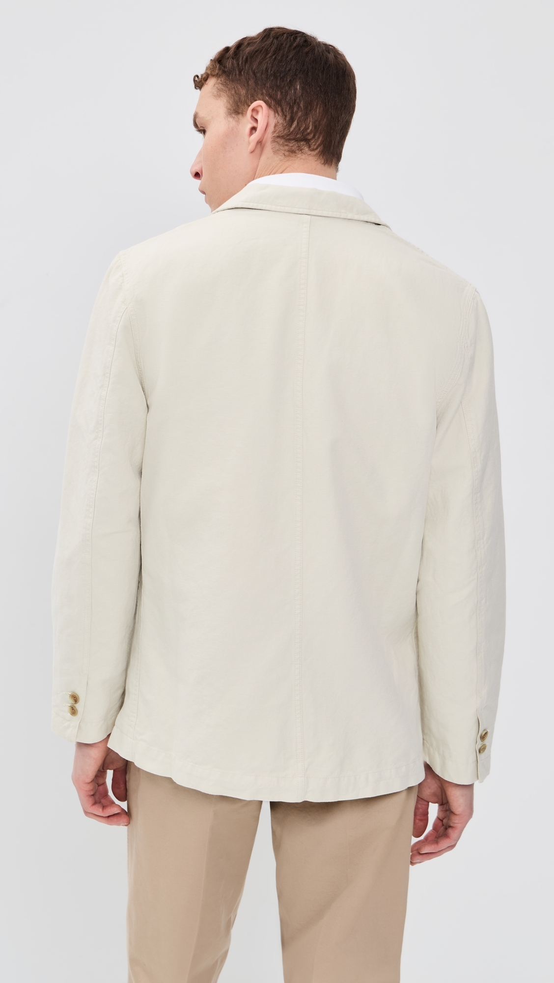 Lane Twill Cotton & Linen Suit Jacket Birch