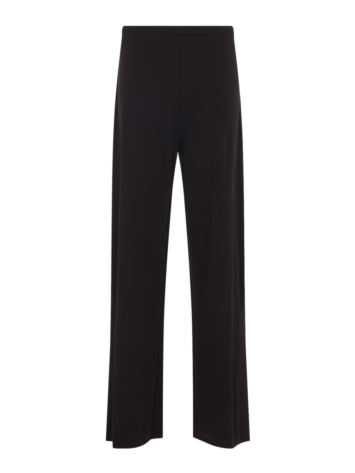 Brown Relaxed Flat Front Pants