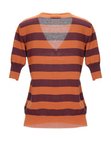 Woman Sweater Rust Size L Cotton