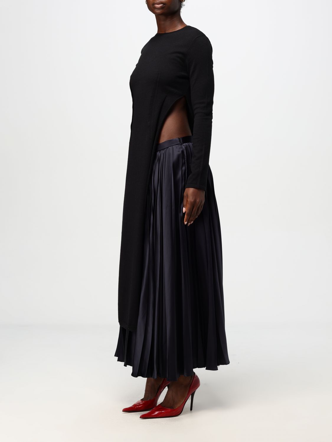 Single stitch-logo jumper - Black