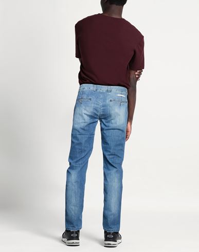 Man Jeans Blue Size 32 Cotton, Elastane