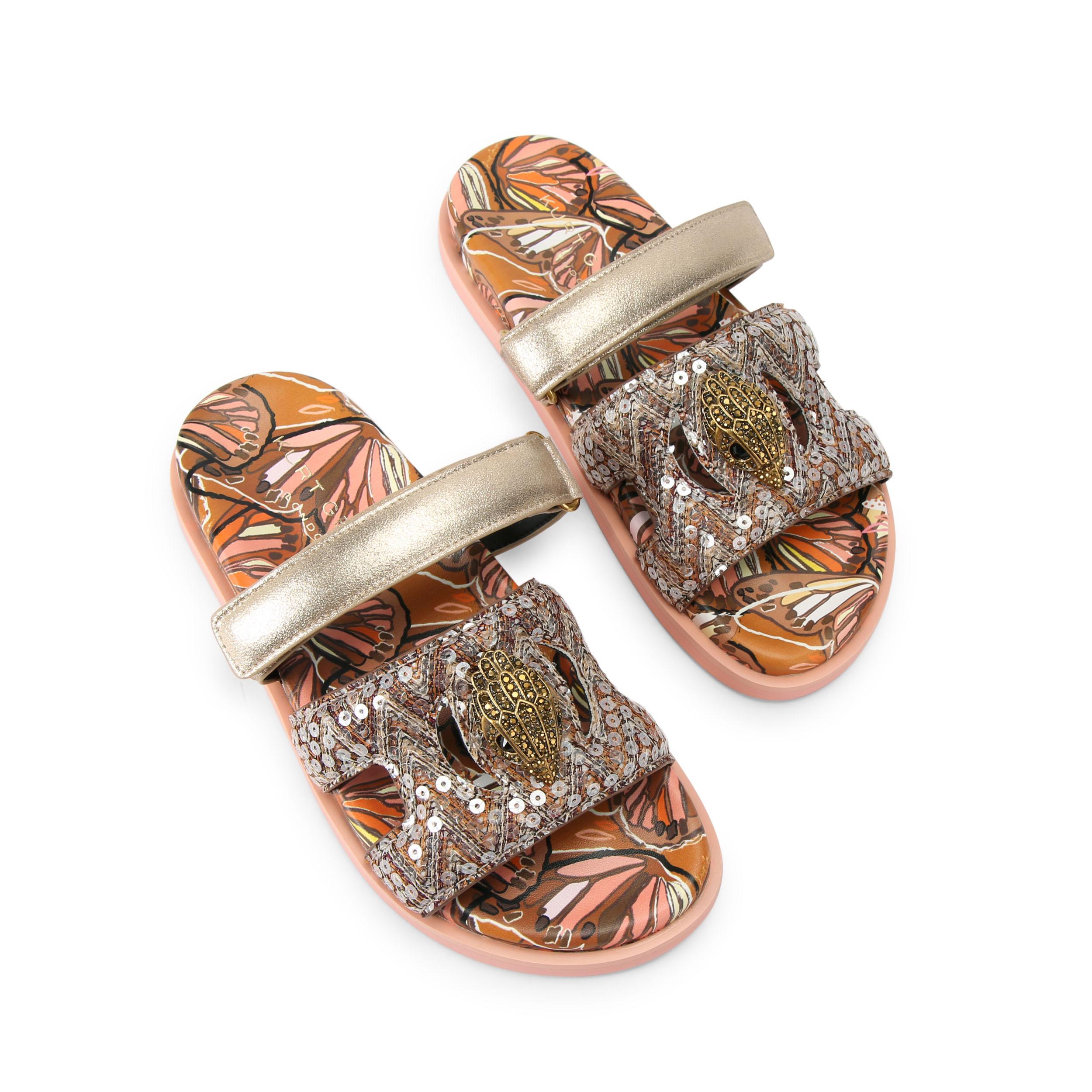Kurt Geiger London Womens Eagle Cut Out Sandal Sandals - Brown